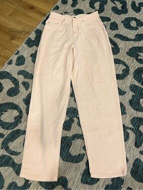 Karen Kane Pale Pink Straight Leg Jeans 10
